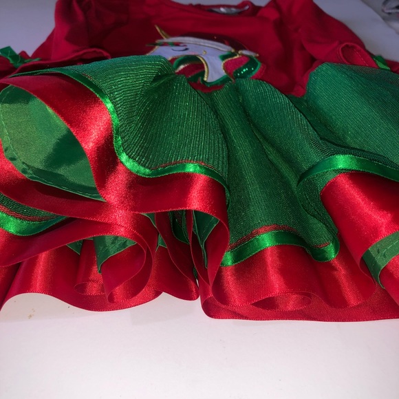 🎉HP 🎉 Emily Rose Christmas Unicorn Dress Size 2T - Picture 5 of 8